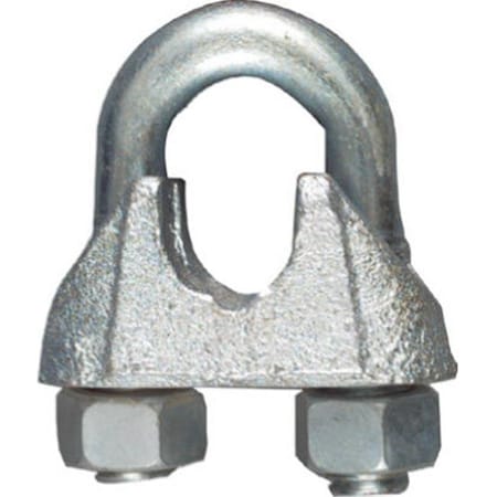 N248-336 0.62 In. Zinc Wire Cable Clamp; Pack Of 5